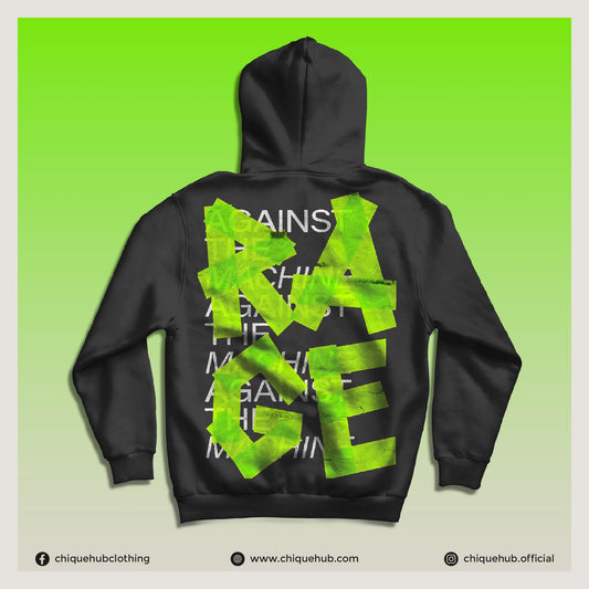 ‘RAGE’ Drop-Shoulder Hoodie