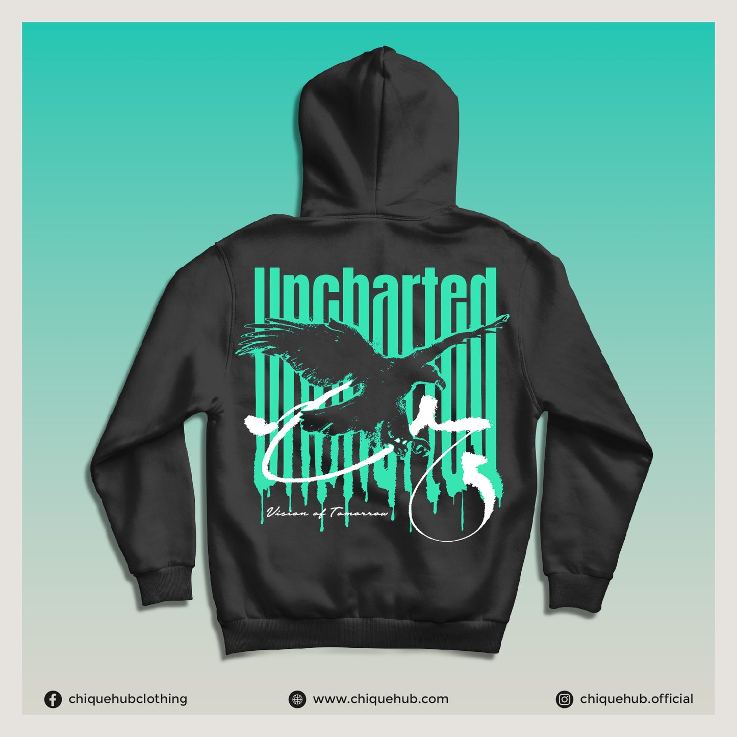 ‘UNCHARTED’ Drop-Shoulder Hoodie