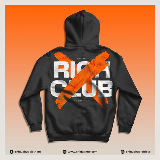 ‘RICH CLUB’ Drop-Shoulder Hoodie